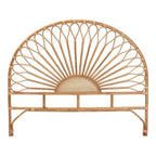 Testiera del letto in rattan naturale, marrone