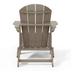 Polytrends Laguna Fade Resistant All Weather Outdoor Patio Folding Adirondack Chair