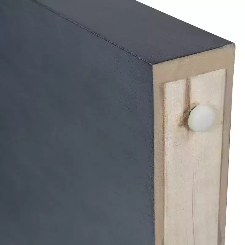 Table console rustique Whisen, table d’entrée et table d’appoint avec façade de tiroir cannelée