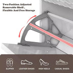 Meuble de rangement à chaussures CLIHOME pour entrée, 24 paires, avec tiroirs basculants, étagère et placard