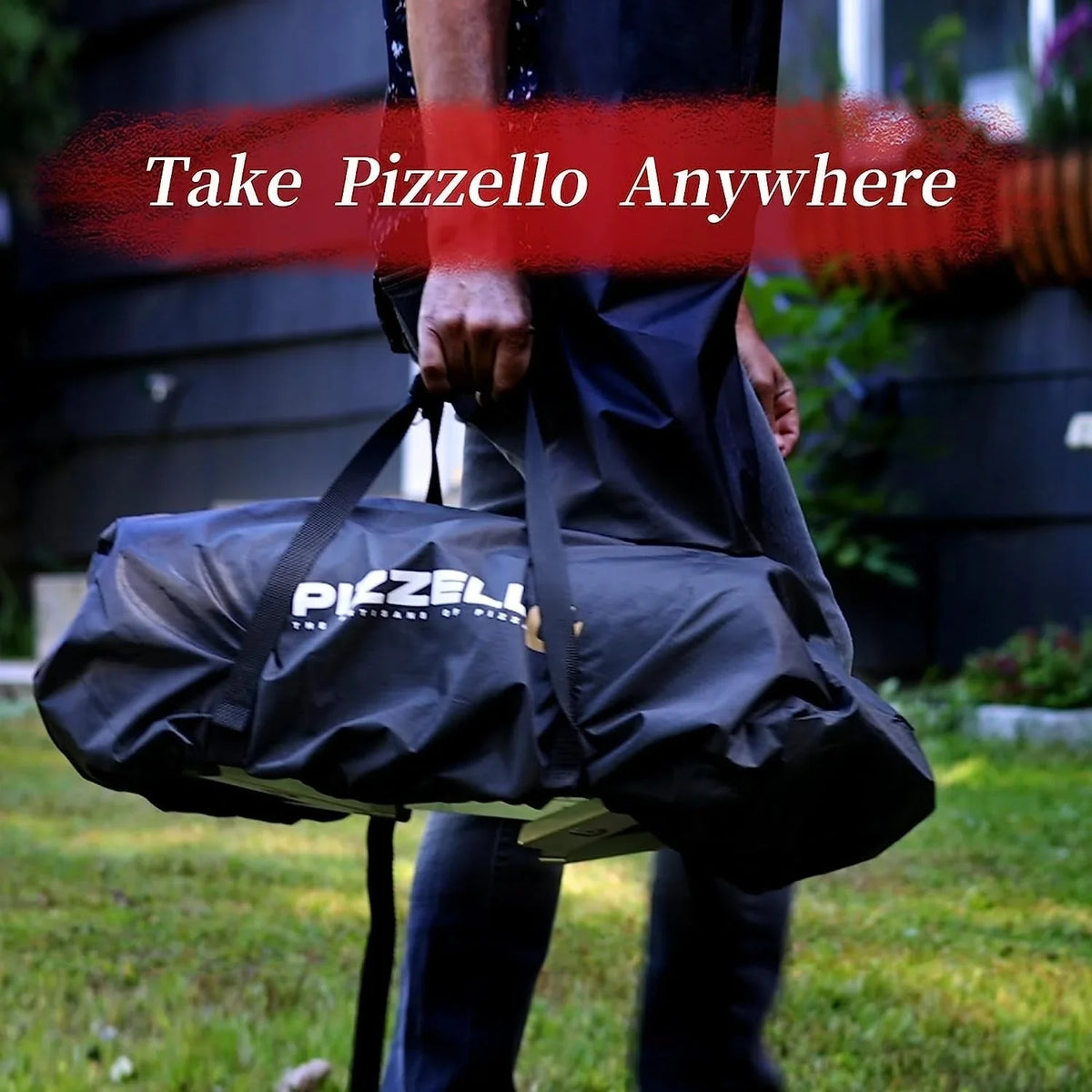 Four à pizza extérieur multicombustible, appareil à pizza cuite sur pierre avec brûleur à gaz et compartiment à bois – 12 pouces