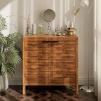 Farmhouse Storage Dresser Accent Sideboard Wood Buffet Cabinet with 2-Door for Living Room, Hallway, Bedroom, Dining Room