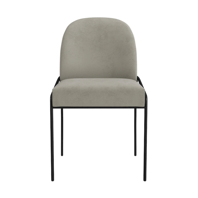 Modern Velvet Upholstered Dining Chair- single pack