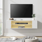 Floating TV Stand Shelf Wall Mounted Entertainment Center Floating Cabinet Media Hutch Under TV, 39 Inch