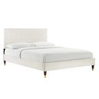 Channel Tufted Performance Velvet King Platform Bed