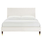 Channel Tufted Performance Velvet King Platform Bed