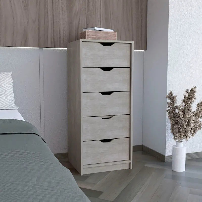 5 Drawer Tall Dresser