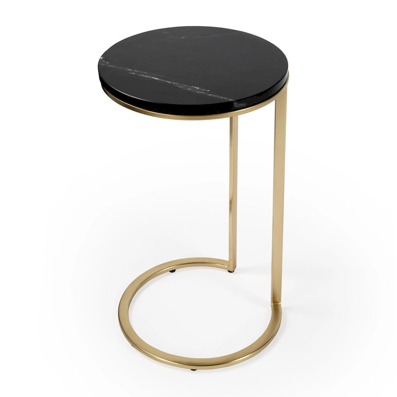 Black Marble Accent Table