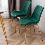 Set da pranzo Roundhill Furniture Avant rotondo, tavolo da pranzo con base a cavalletto e 2 sedie laterali, 3 pezzi