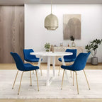 Set da pranzo rotondo Avant di Roundhill Furniture, tavolo da pranzo rotondo con 4 sedie laterali, 5 pezzi