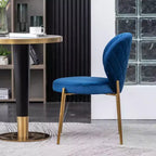 Roundhill Furniture Set da pranzo contemporaneo Amoa, tavolo da pranzo rotondo bianco con 2 sedie, 3 pezzi