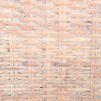 Ensemble de 2 chaises de salle à manger en osier naturel, 19 l x 22 p x 41 h, style bohème côtier