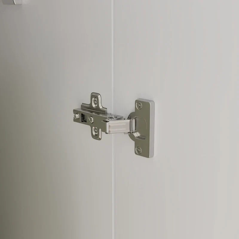 Armoire-penderie à 2 portes, armoire de chambre autoportante avec tringle
