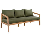 Christopher Knight Home Sunny Modern 5 Piece Acacia Seating Set with Rectangular Slatted Table and 7 Seaters