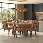 Chaises de salle à manger modernes, lot de 2/4/6/8, chaises de cuisine rembourrées avec coussin épais pour salle à manger