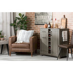 Bar Cabinet with Bottle and Glass Storage