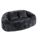 GDFStudio - Divano relax Laurel in ciniglia a 2 posti con schiuma ad alta densità e comfort extra-large