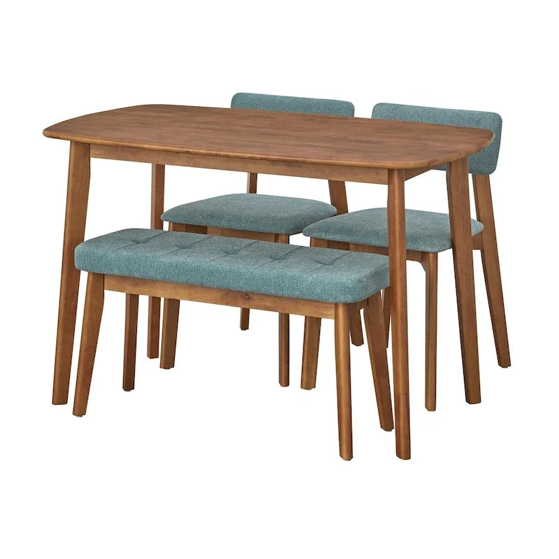 Set da pranzo Nettie in legno massello da 4 pezzi Simple Living