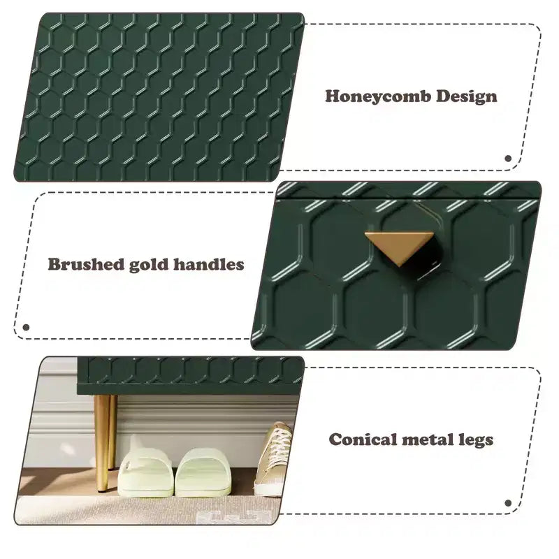 Meuble de rangement à chaussures CLIHOME pour entrée, 24 paires, avec tiroirs basculants, étagère et placard