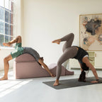 Méridienne convertible Avana Kami / yoga et massage – pouf 2-en-1 avec chaise longue de yoga pliable escamotable, microvelours – N/A