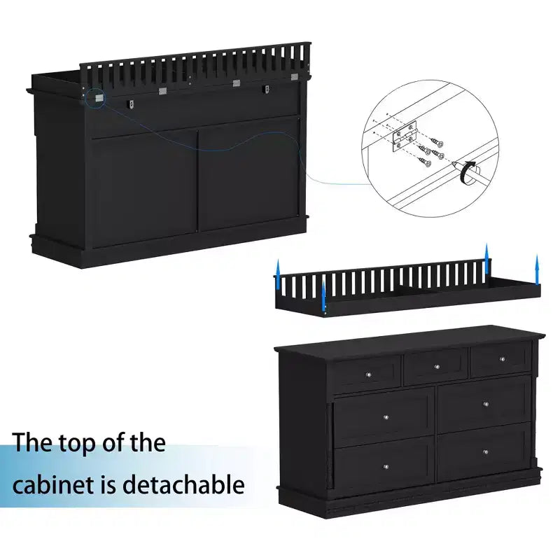 Cassettiera fasciatoio versatile per neonati Famapy: design trasformabile, cassetti spaziosi, cresce insieme al tuo bambino