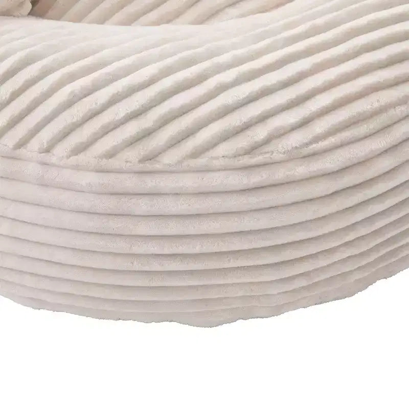 Sitzsack-Sofa für Erwachsene und Kinder, übergroßer Cord-Sitzsack mit 3 Kissen und Armlehne für Wohnzimmer oder Schlafzimmer