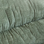 Sedia a dondolo moderna ed ergonomica rivestita in velluto per cameretta