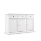 Tvilum, buffet avec 3 portes et 3 tiroirs, blanc