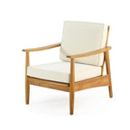Ensemble de salon extérieur Willowbrook en bois d’acacia pour 4 personnes, par Christopher Knight Home