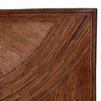 Testiera indipendente King Elettra in rattan bali & pari: lavorata a mano, senza montaggio, design bohémien