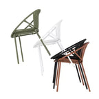 Ensemble de salle à manger de patio extérieur extensible de 7 pièces avec chaises empilables et table en bois d’acacia