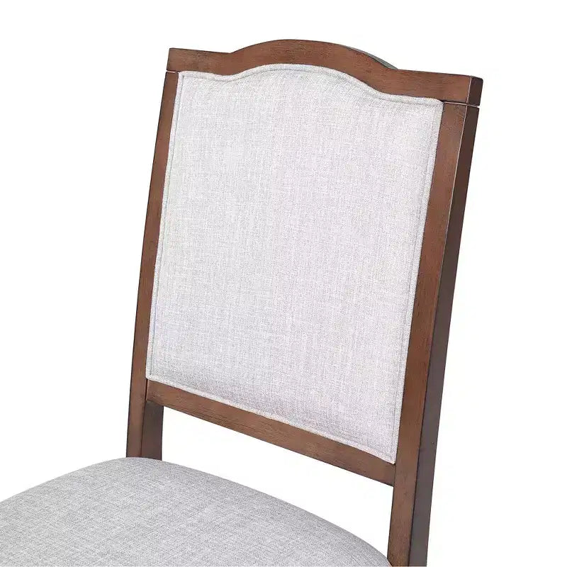 Set di 4 sedie da pranzo in stile rustico con schienali alti e seduta imbottita