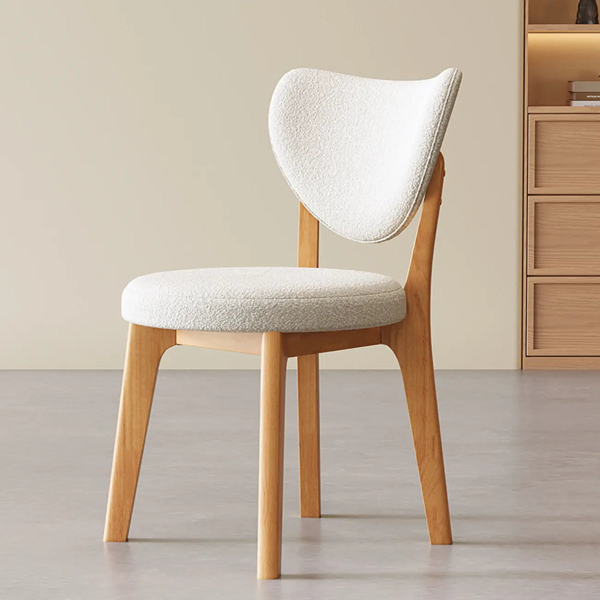 Sedia da pranzo moderna senza braccioli, con schienale alto e rivestimento in similpelle