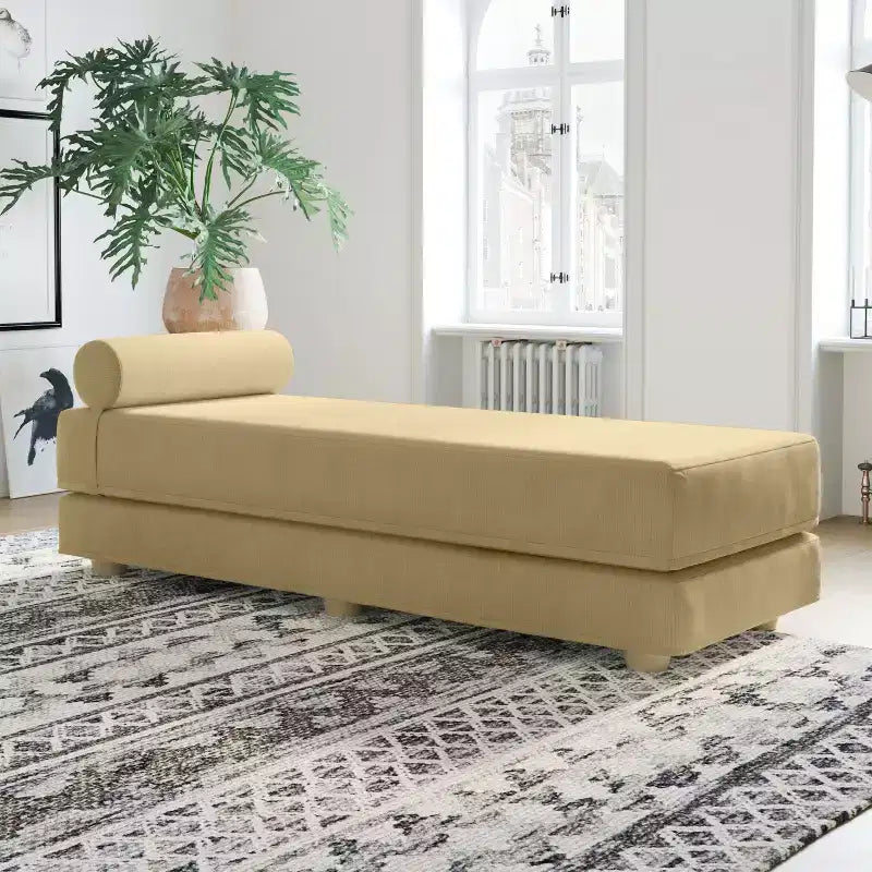 Lit de repos/lit d’appoint escamotable grand format – microvelours