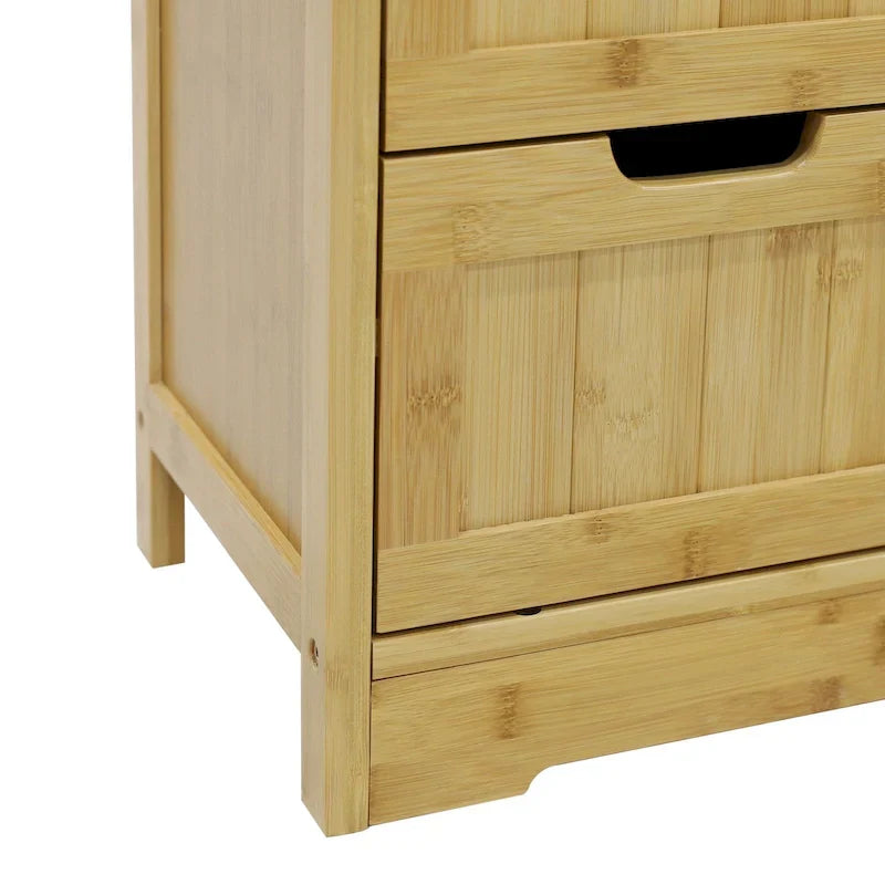 Meuble de rangement bas pour salle de bains VEIKOUS avec 4 tiroirs