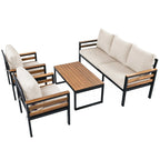 Set di divani da esterno composto da 4 pezzi