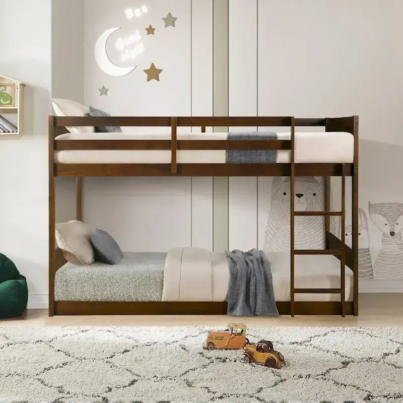 Delphia Low Profile Twin over Twin Bunk Bed