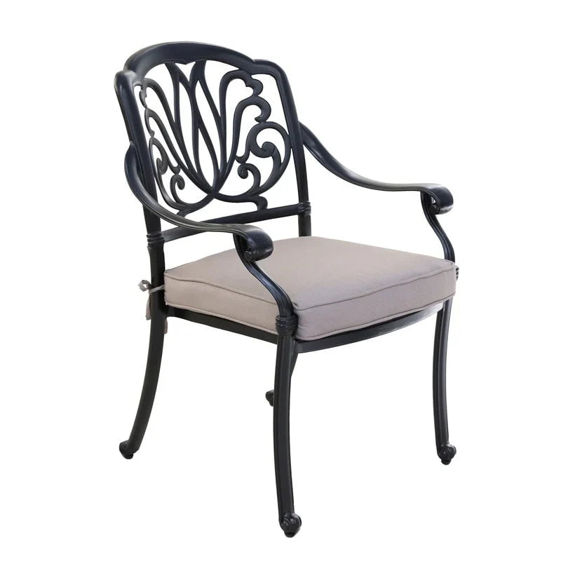 Set da pranzo in alluminio color canna di fucile da 13 pezzi Manasquan di Havenside Home