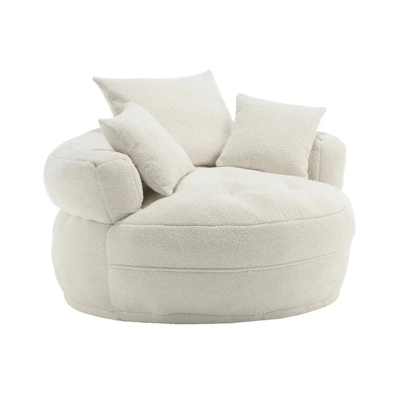 Poltrona rotonda relax ?C bianco/blu/grigio/giallo/arancione/rosso rosa/blu navy/verde, posto singolo e doppio
