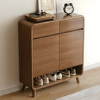 Meuble à chaussures moderne de taille moyenne en bois pour couloir