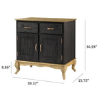 Grünes Buffet-Sideboard aus Holz