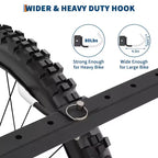 Support de rangement autoportant pour 5 vélos, capacité robuste de 300 lb, organisateur solide pour maintenir les vélos en toute sécurité et stabilité dans les cours avant et arrière