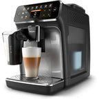 Macchina da caffè espresso premium, 12 caffè caldi/freddi, sistema LatteGo, macinacaffè in ceramica, nero cromato