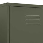 vidaXL kledingkast olijfgroen 35.4x19.7x70.9 staal