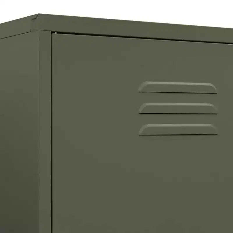 vidaXL kledingkast olijfgroen 35.4x19.7x70.9 staal
