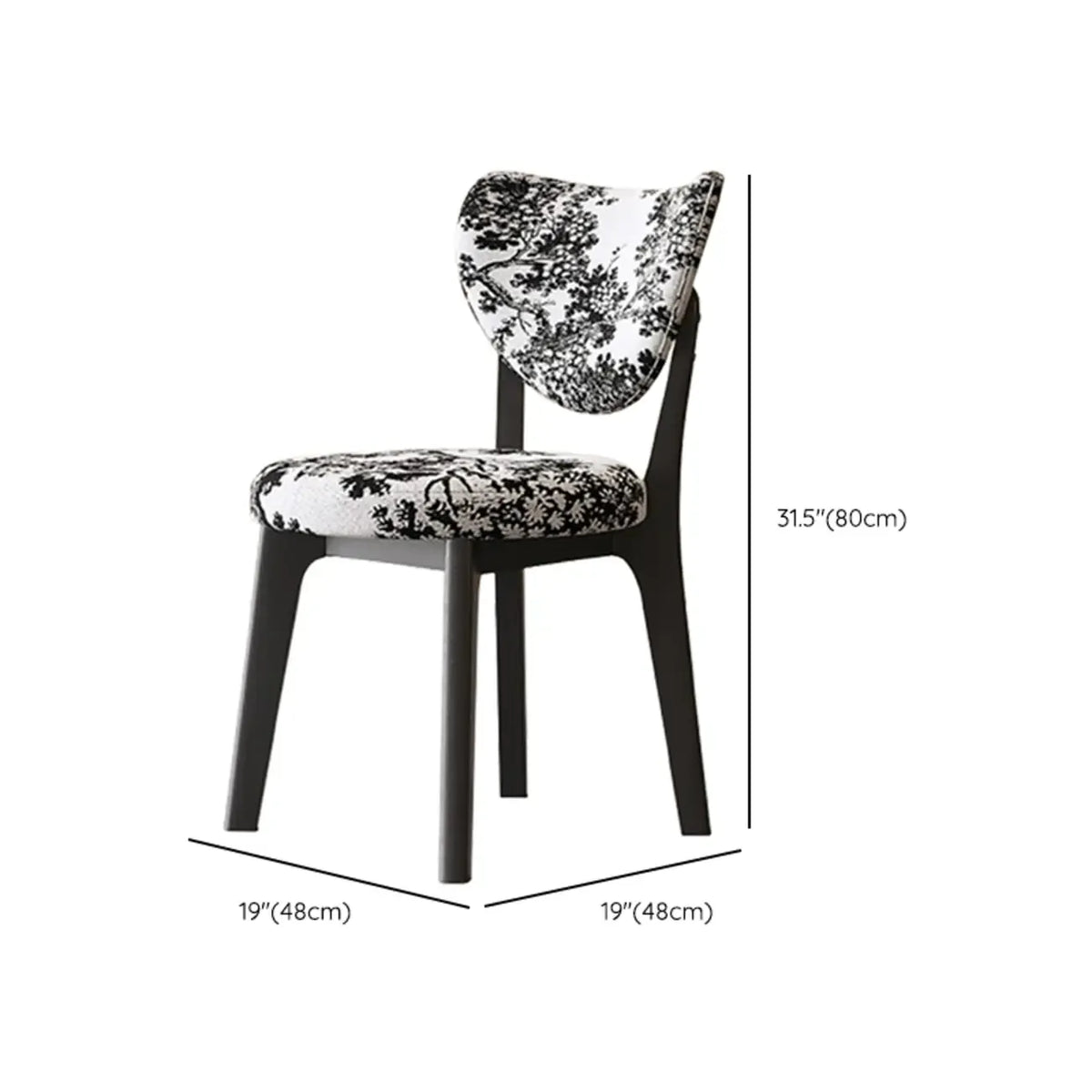 Sedia da pranzo moderna senza braccioli, con schienale alto e rivestimento in similpelle