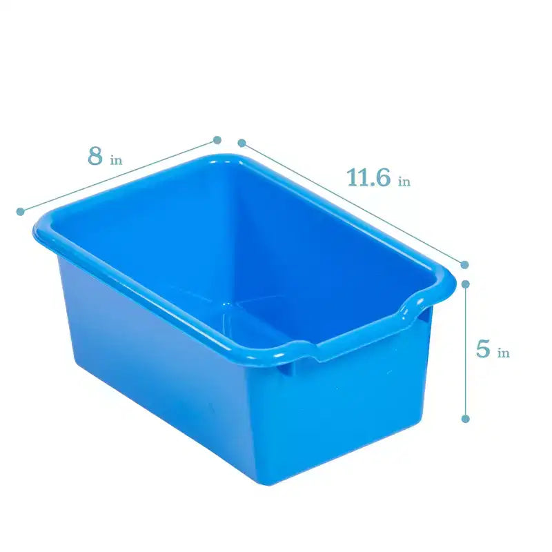 Mobiletto mobile con vassoi e 15 contenitori frontali a vaschetta, 3x4, arredo per bambini