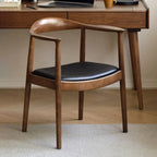 Sedia da pranzo scandinava in legno curvato con seduta intrecciata e braccioli