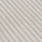 Grand canapé d’angle modulable en velours côtelé, en U, 4 places, avec 2 poufs et 5 coussins