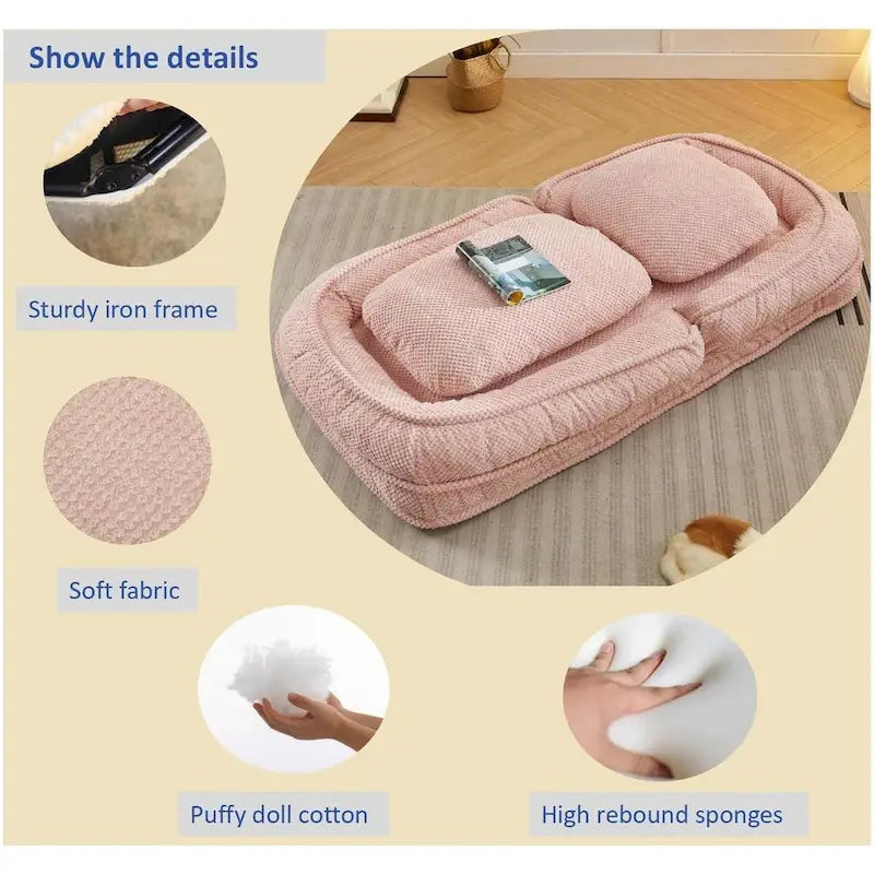 Divano poltrona relax, 5 posizioni regolabili, per sedersi, dormire e ripiegarsi, ideale per camera da letto e soggiorno